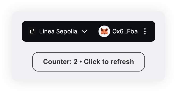 Linea build app counter